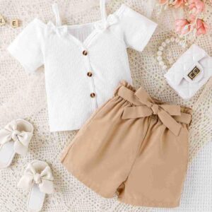 Casual Summer 2-Piece Lovely Shorts Set (3Y - 6Y)