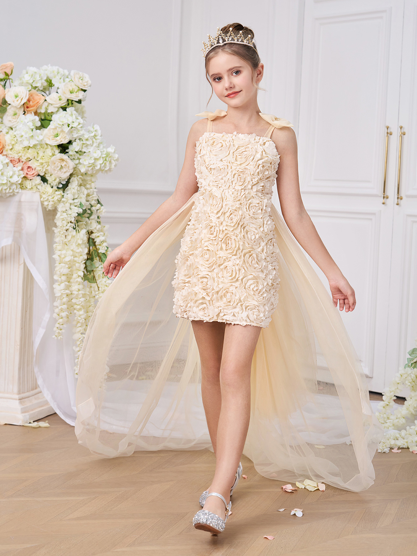 Floral Princess Evening Dress (8Y - 10Y)