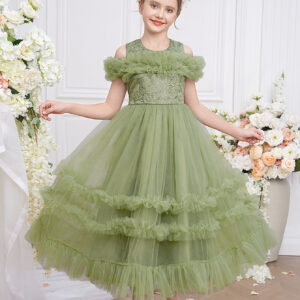 Elegant Satin Evening Dress (8Y - 10Y)