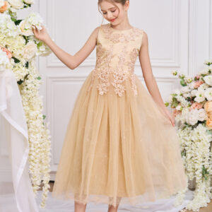 Satin Tulle Evening Dress (8Y - 10Y)