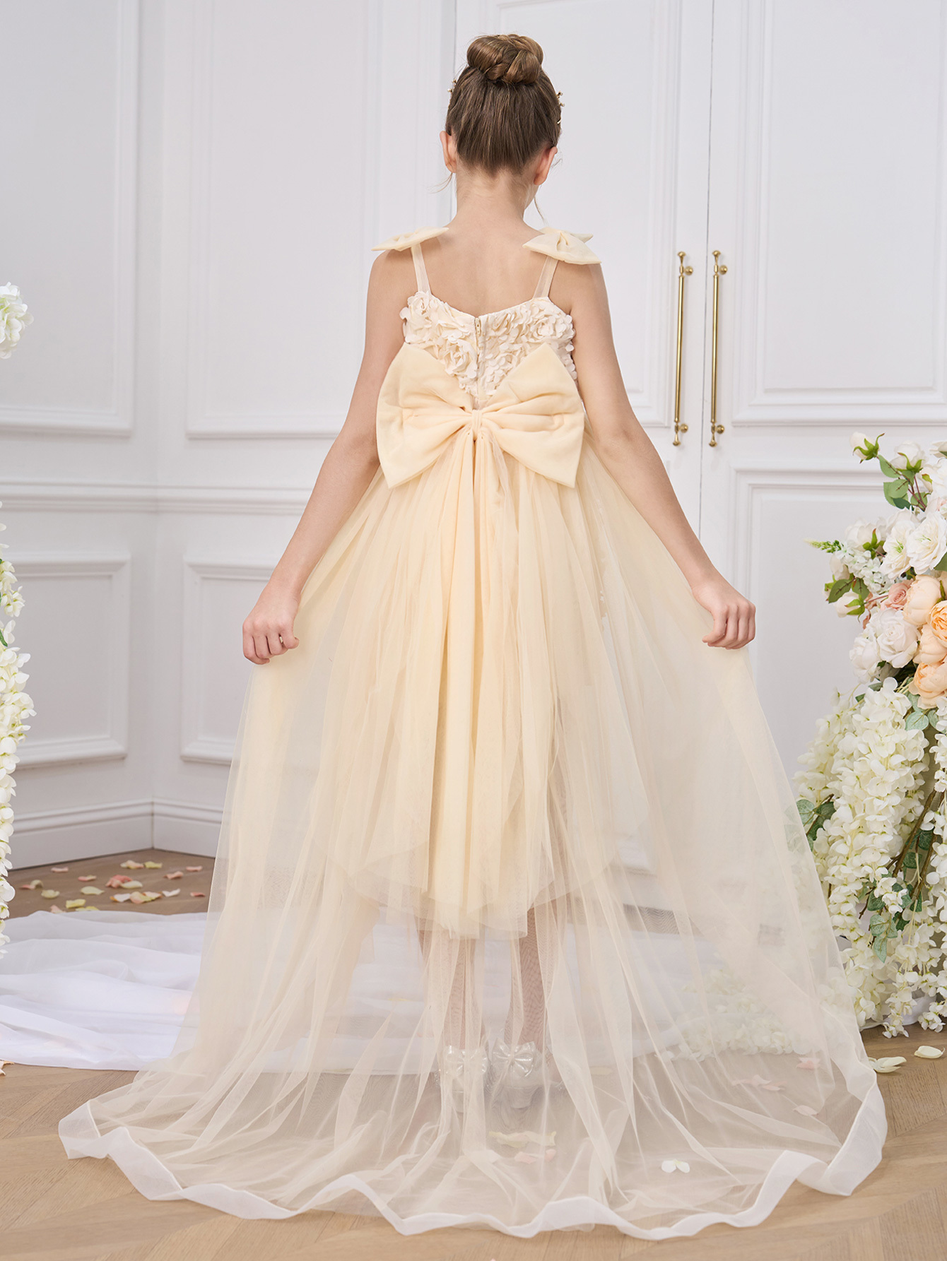 Floral Princess Evening Dress (8Y - 10Y) - Image 3