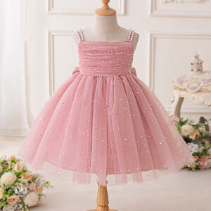 Printed Girls Sleeveless Princess Dress (4Y - 8Y)