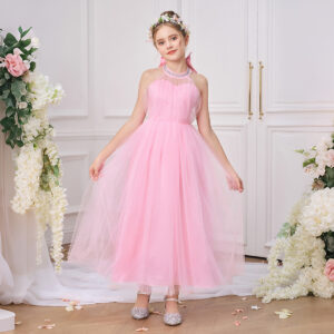 Pink Tutu Lace Beaded Tiers Dress (8Y - 10Y)